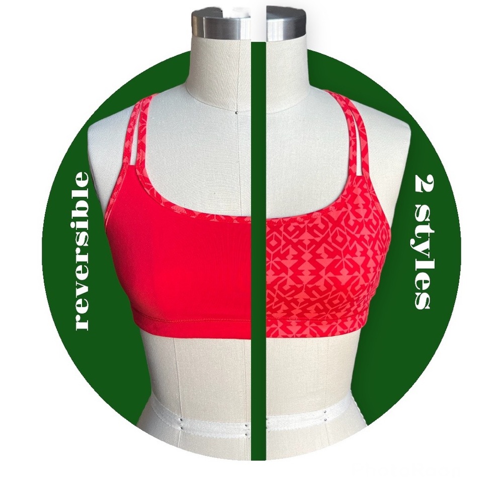 GapFit Low Impact Reversible Red Sport Bra
